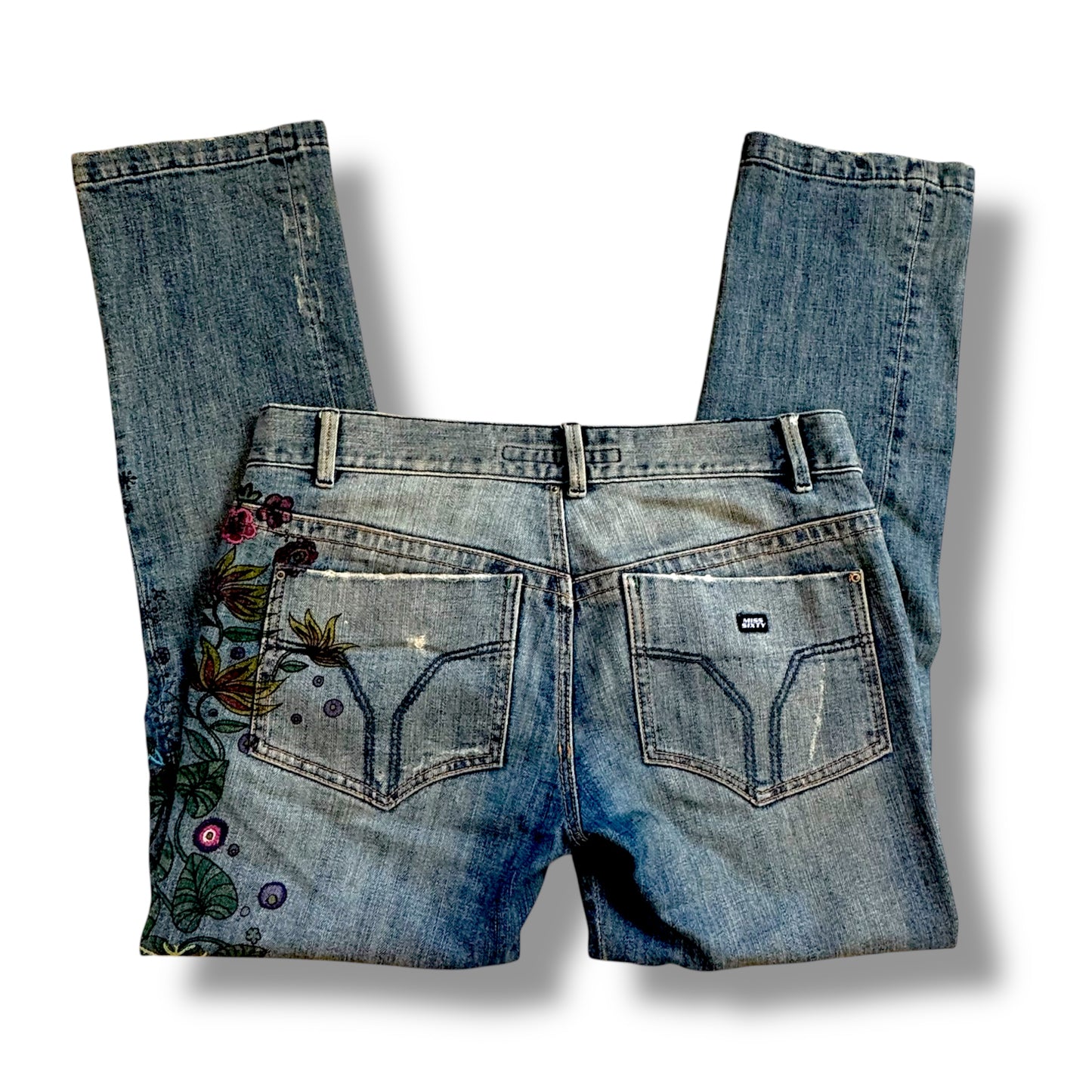 Miss Sixty floral straight leg jeans