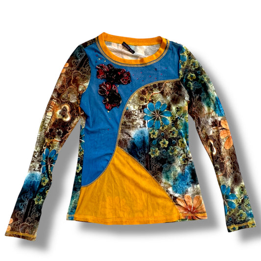 Exquiss vintage floral longsleeve 90s