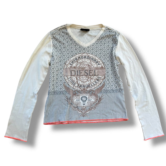Diesel Extraordinary Time Travellers graphic longsleeve