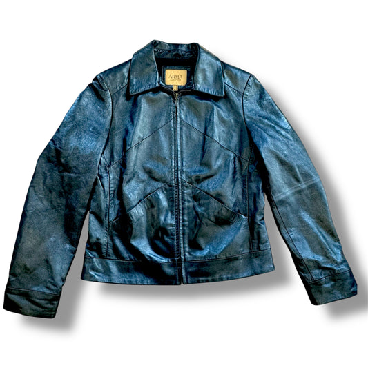 Vintage Arma glitter black coat
