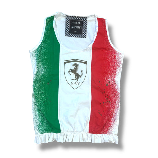Vintage Ferrari Italia tricolore tank top