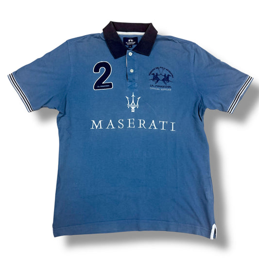 La Martina Maserati blue polo shirt
