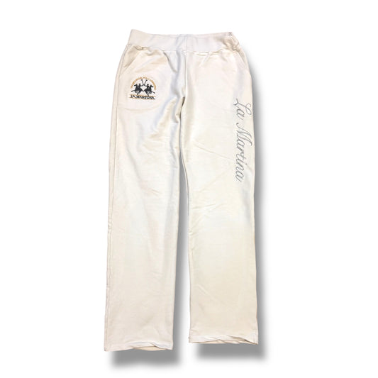 La Martina cotton white jogging pants