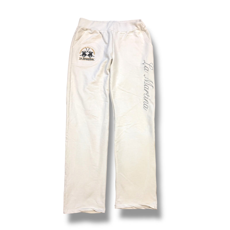Sourced limited accessories and clothes La Martina cotton white jogging pants – Secondhand Streetwear