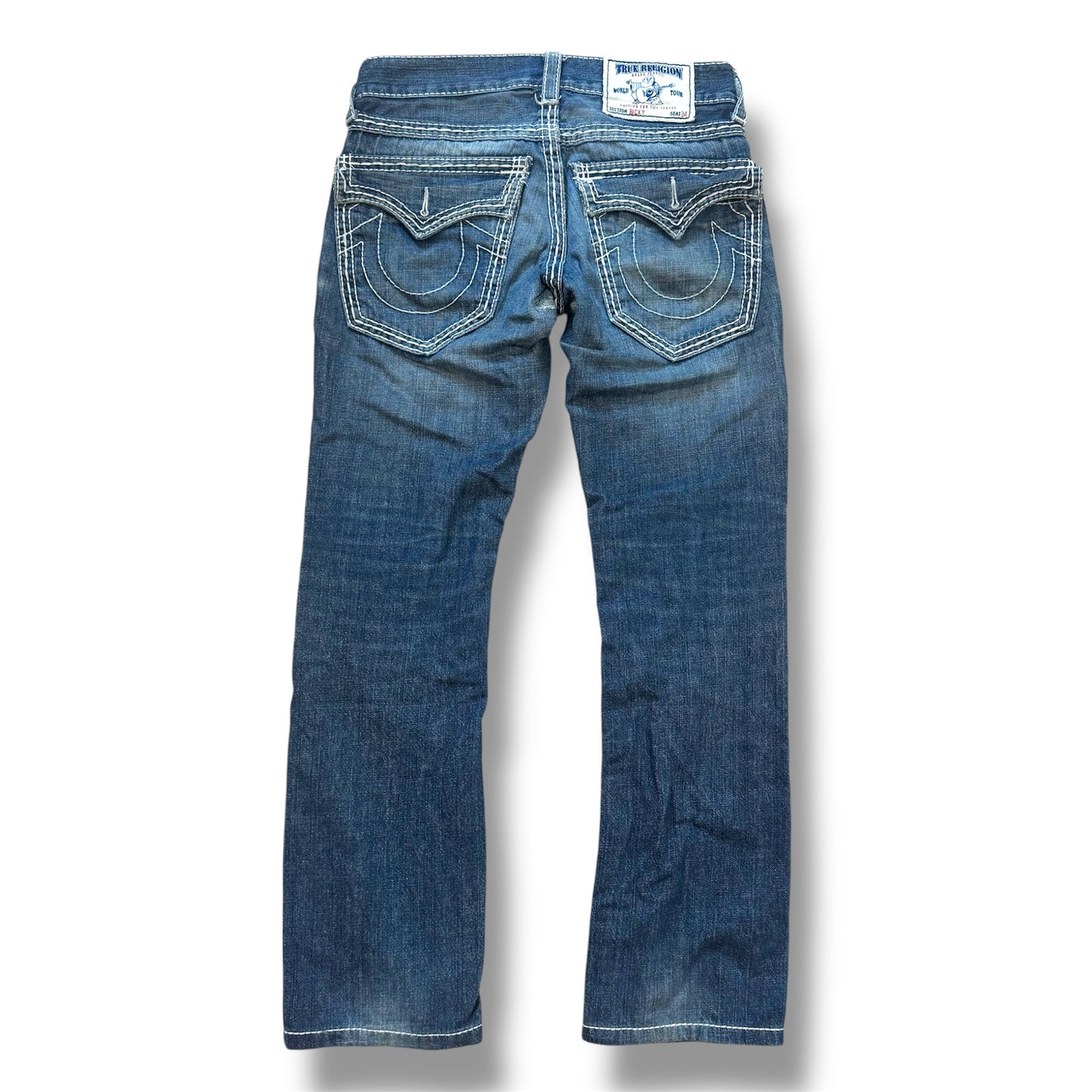 True Religion ripped & reworked jeans