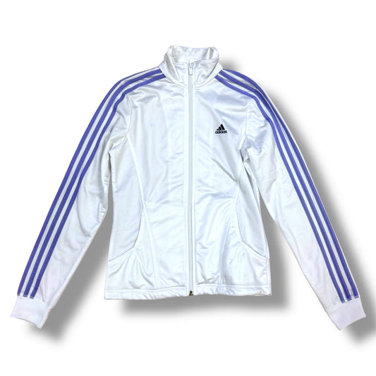 Adidas white women’s track jacket