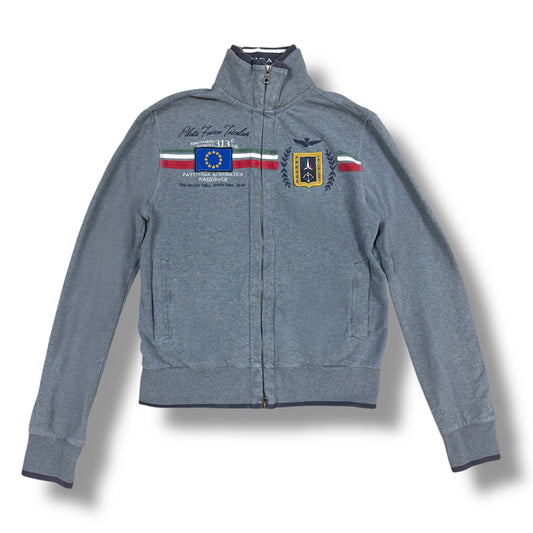 Aeronautica Militare vintage grey zip-up