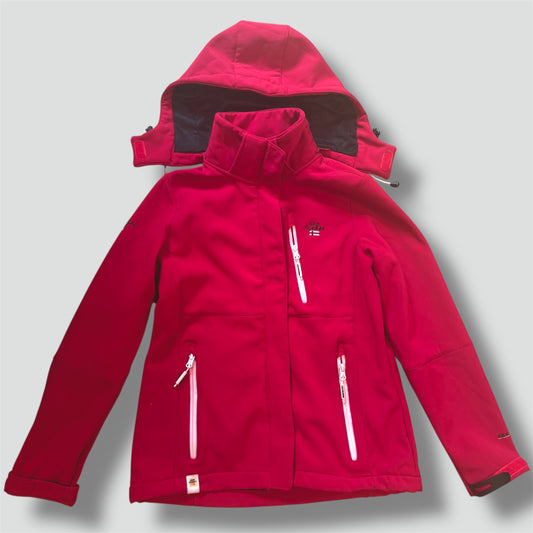 Geographical Norway red windbreaker