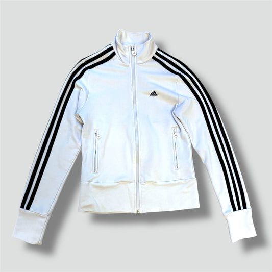 Adidas white vintage trackjacket