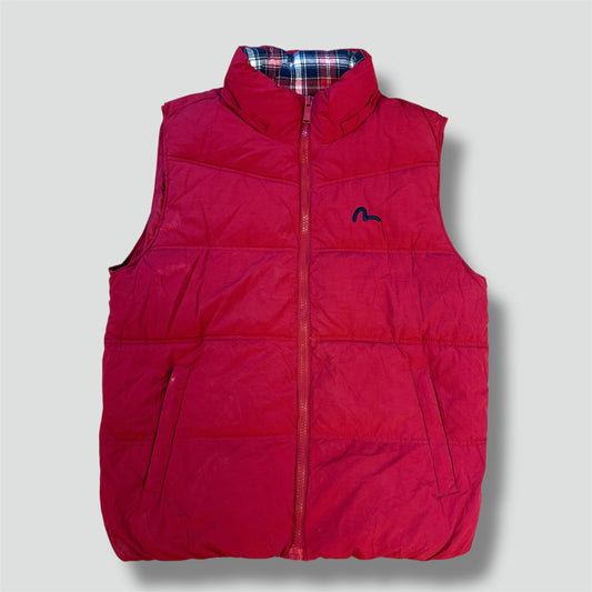 Evisu red vintage vest