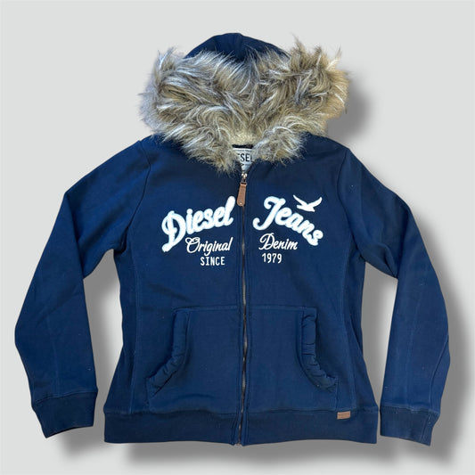 Diesel jeans fluffy zipped hoodie