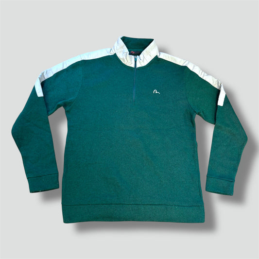 Evisu green fleece sweatshirt