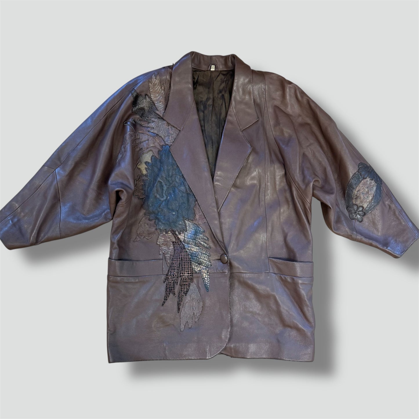 Genuine Leather vintage coat