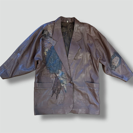Genuine Leather vintage coat