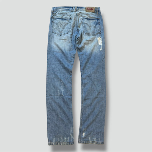 Dolce & Gabbana ripped and reworked denim jeans
