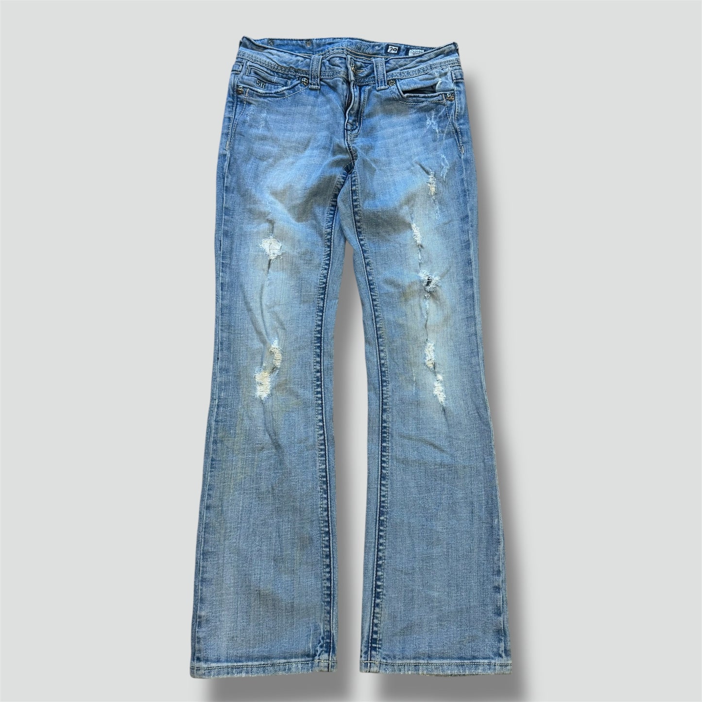 Miss Me ripped wide leg jeans used