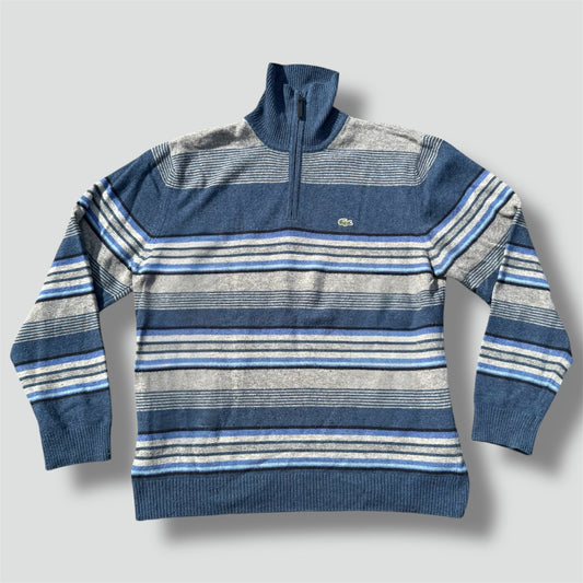 Vintage Lacoste striped knitted sweatshirt