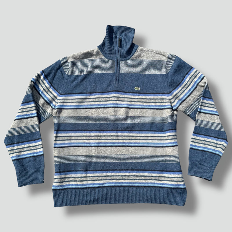Sourced limited accessories and clothes Vintage Lacoste striped knitted sweatshirt – Secondhand Streetwear