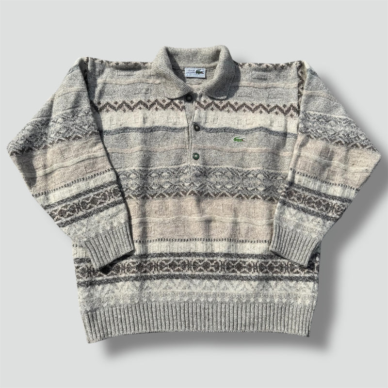 Sourced limited accessories and clothes Lacoste cozy warm knitted sweatshirt – Secondhand Streetwear