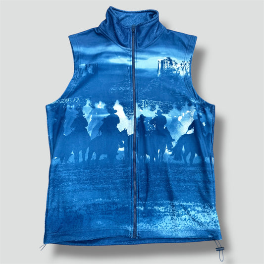 Atlas "blue cowboy" stylish fleece vest
