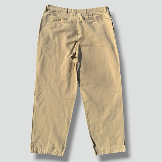 Burberry's beige baggy trousers