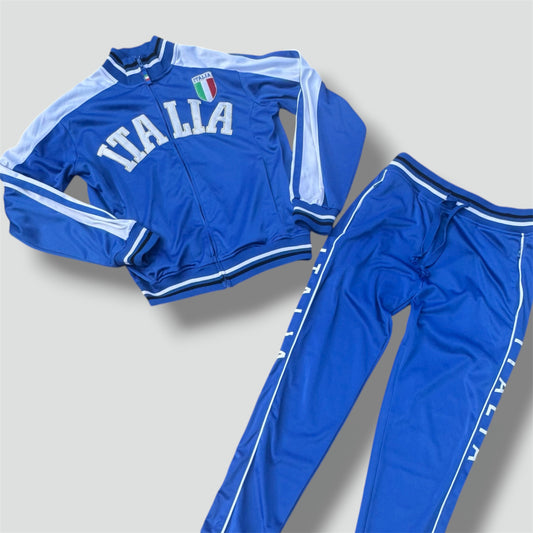 Italia streetwear blue track set