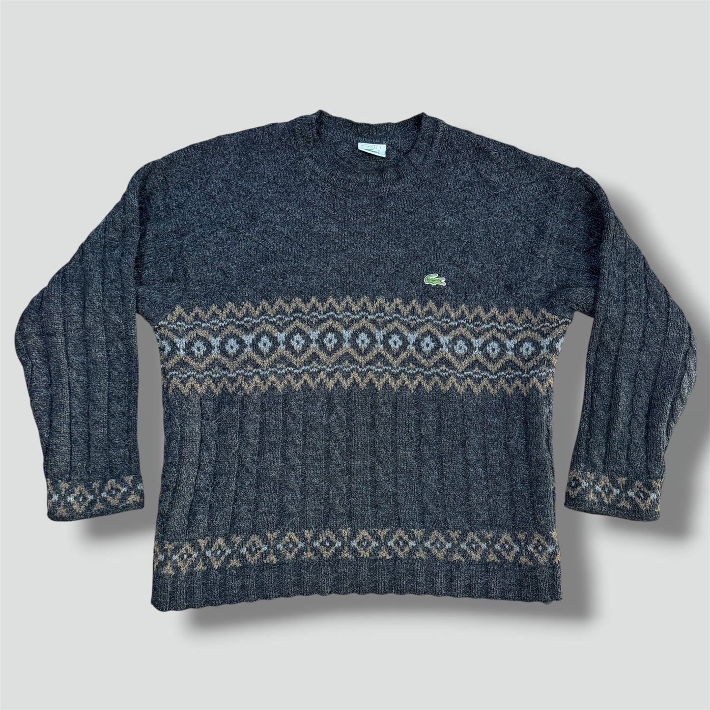 Lacoste vintage knitted crewneck sweatshirt