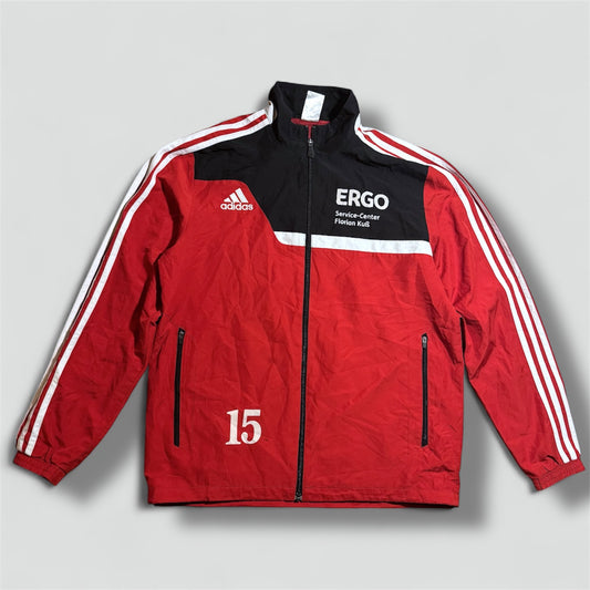 Adidas Ergo red vintage football track jacket