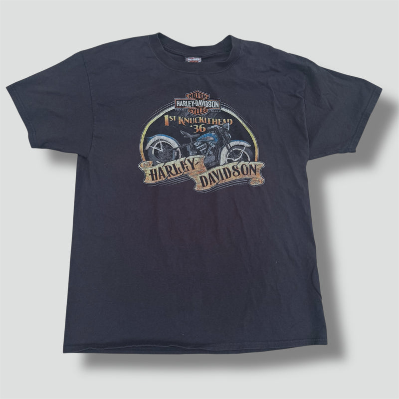 Sourced limited accessories and clothes Harley Davidson 1st Knucklehead vintage 00s shirt – Secondhand Streetwear
