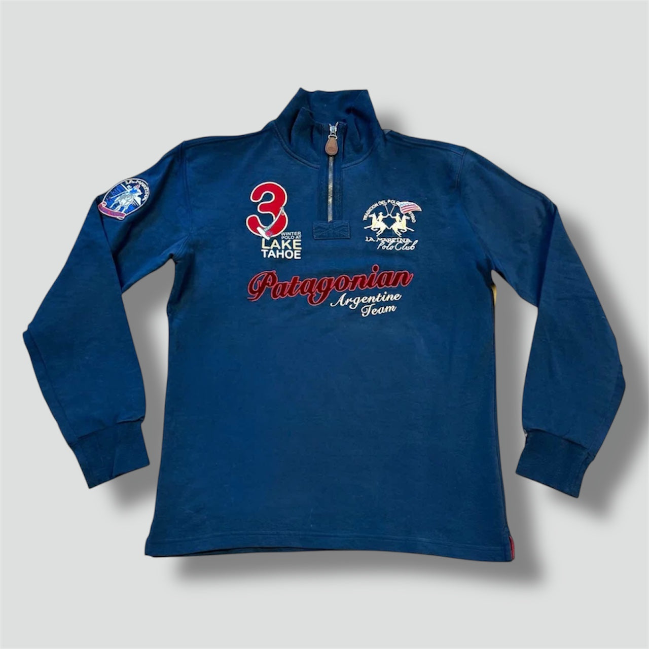 La Martina No. 3 Patagonian sweatshirt with a quarter zip