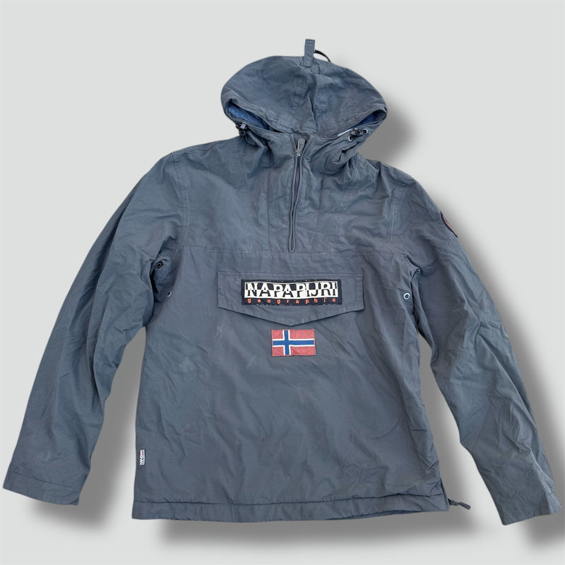 Sourced limited accessories and clothes Napapijri grey quarter zip jacket – Secondhand Streetwear