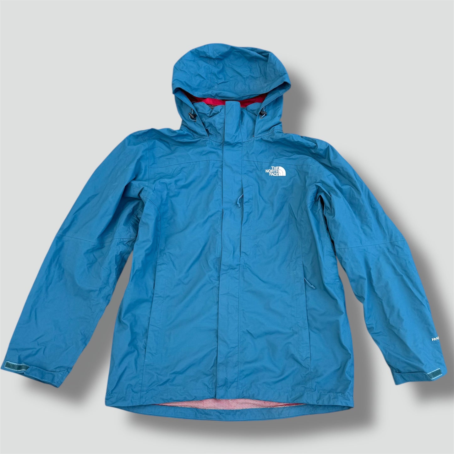 The North Face blue rain jacket
