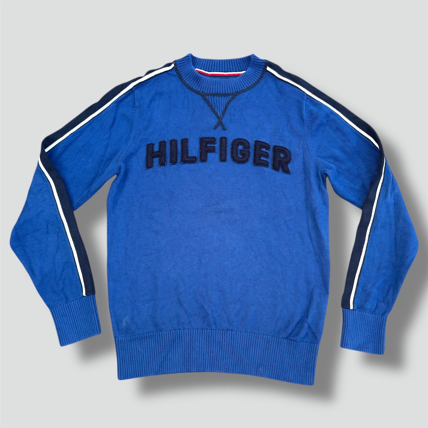 Tommy Hilfiger knitted blue sweatshirt