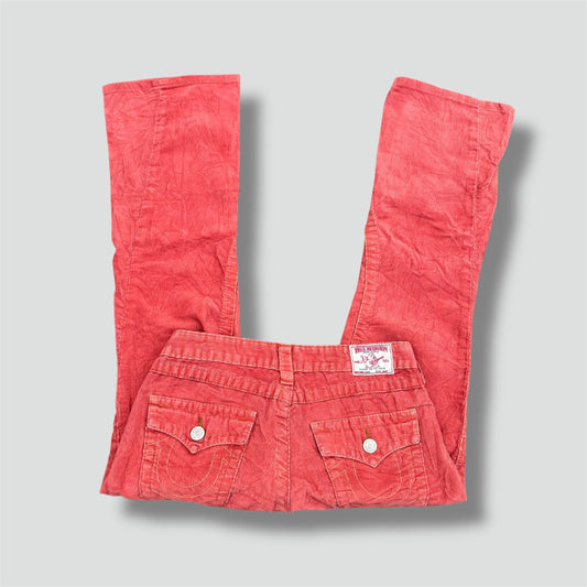 True Religion Y2K orange wide leg pants