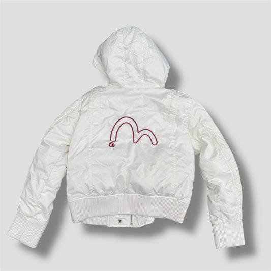 Evisu white women’s winter jacket