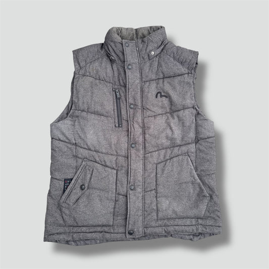 Evisu grey winter vest
