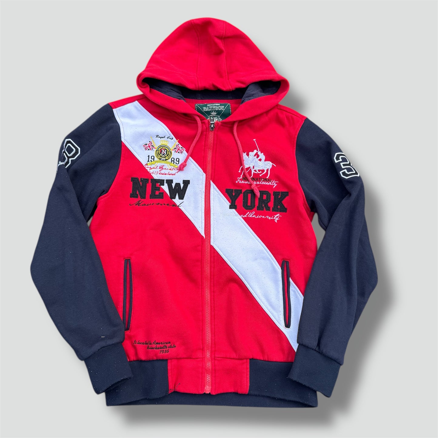 New York Polo by Baxyboy zipped hoodie