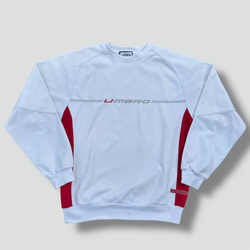 Sourced limited accessories and clothes Vintage Umbro white sweatshirt 90s – Secondhand Streetwear