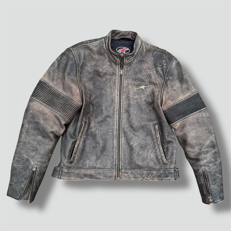 Sourced limited accessories and clothes Alpinestars motorcycle vintage leather jacket – Secondhand Streetwear