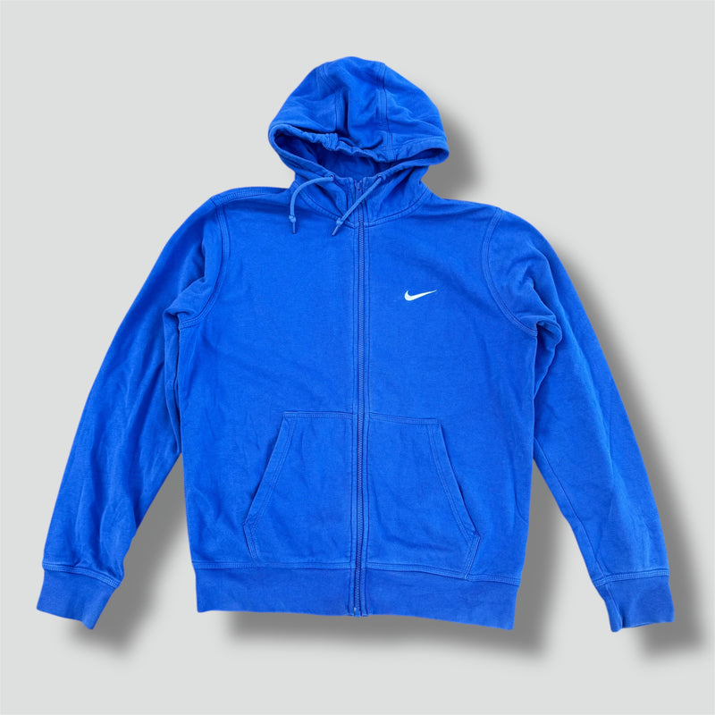Sourced limited accessories and clothes Nike vintage blue zip-up hoodie – Secondhand Streetwear