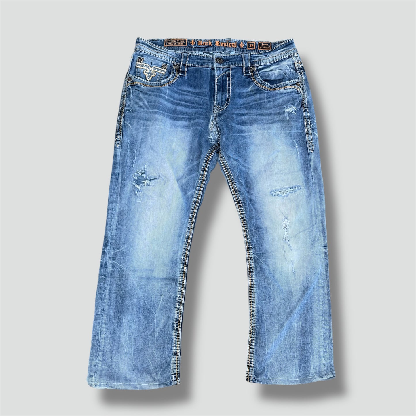 Rock Revival ripped and reworked men’s jeans