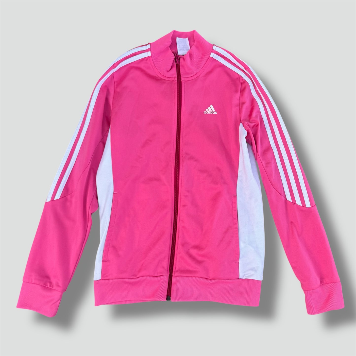 Adidas retro Y2K pink track jacket