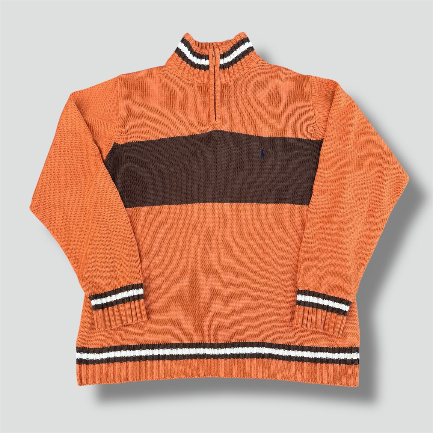 Polo Ralph Lauren vintage orange knitted sweatshirt