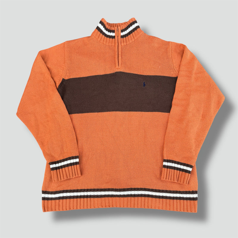 Sourced limited accessories and clothes Polo Ralph Lauren vintage orange knitted sweatshirt – Secondhand Streetwear