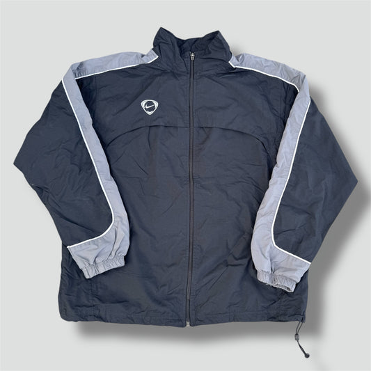 Nike Shox streetwear style black rain jacket