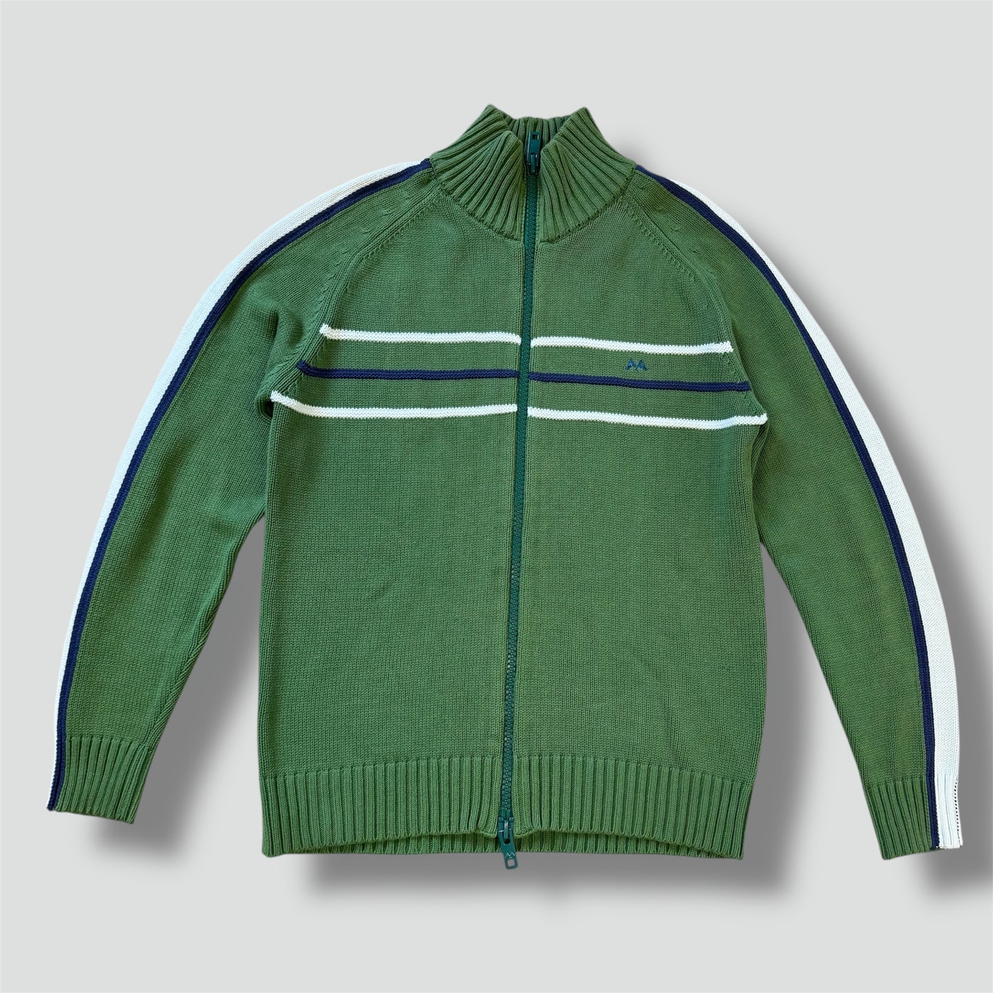 Thomas Burberry vintage green knitted jacket