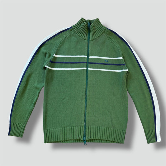 Thomas Burberry vintage green knitted jacket