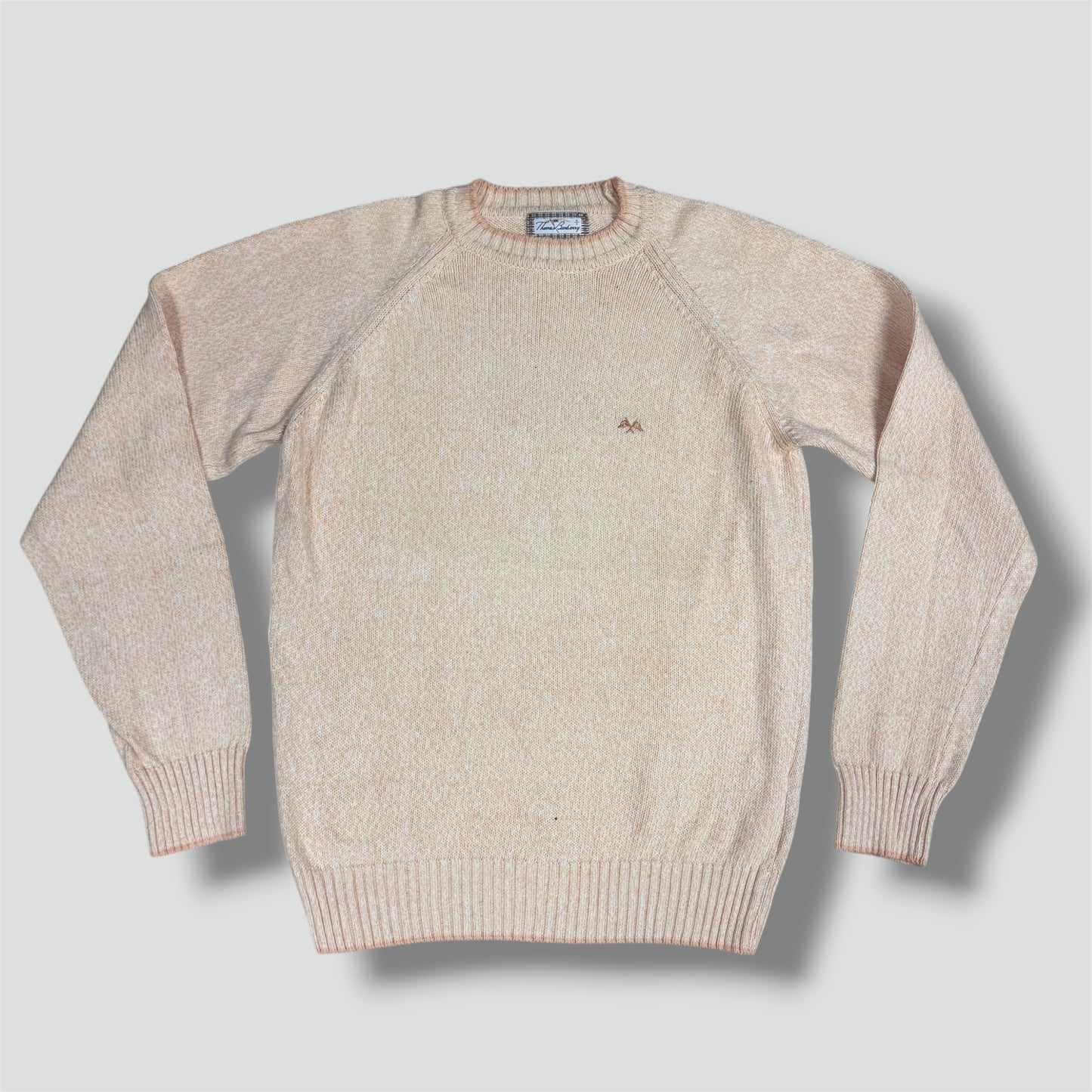 Vintage Thomas Burberry orange knitted sweatshirt