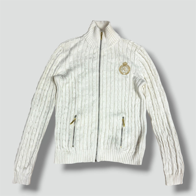 Sourced limited accessories and clothes Lauren by Ralph Lauren vintage knitted zip-up – Secondhand Streetwear
