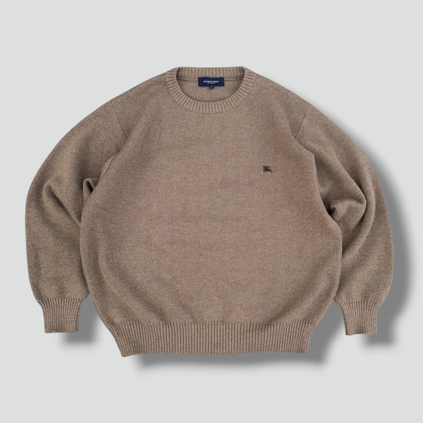 Vintage Burberry London merino wool crewneck